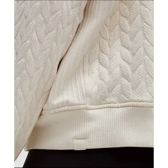 NWT Lululemon Scuba Half-Zip Engineered Warmth Cable-Knit Half Zip Size 6 - Picture 9 of 9